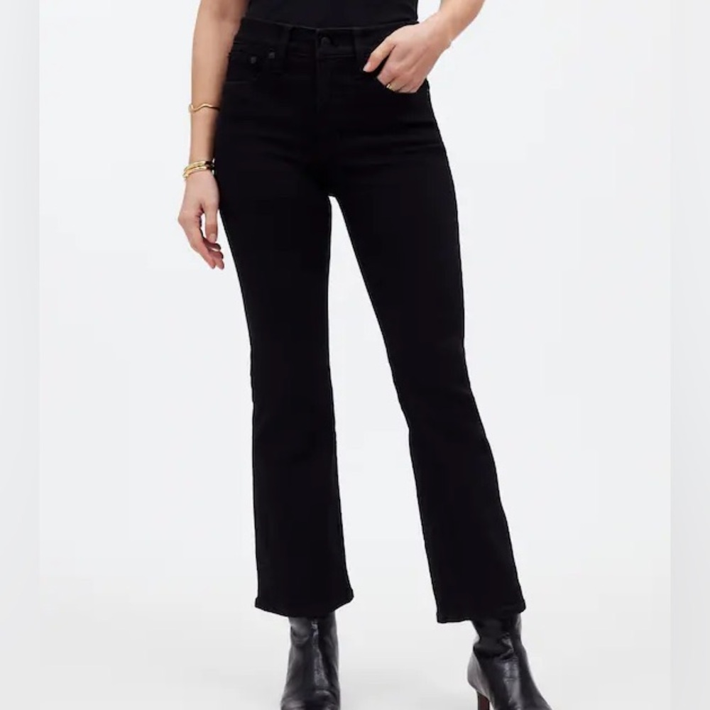 Madewell Cali Demi Crop- Black